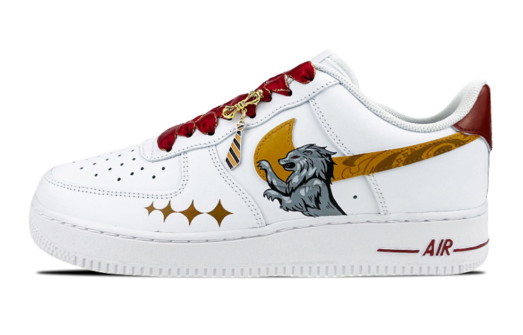 Buy [Zapatos Personalizados] Nike Air Force 1 Low LE 'León de Gryffindor' DH2920-111(Team叁-女款格兰芬多红狮)