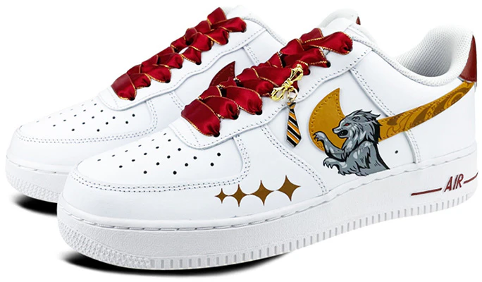 カスタムシューズ: ナイキ エア フォース 1 ロー LE 'グリフィンドール ライオン' DH2920-111(Team叁-女款格兰芬多S-BOX) Lookbook カスタムシューズ: ナイキ エア フォース 1 ロー LE 'グリフィンドール ライオン' DH2920-111(Team叁-女款格兰芬多S-BOX)