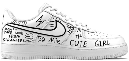 ナイキ AF1 ロー LE "ラブレター" (Nike AF1 Low LE "Love Letter") DH2920-111(TeamY-手写的情话女款-) Order ナイキ AF1 ロー LE "ラブレター" (Nike AF1 Low LE "Love Letter") DH2920-111(TeamY-手写的情话女款-)