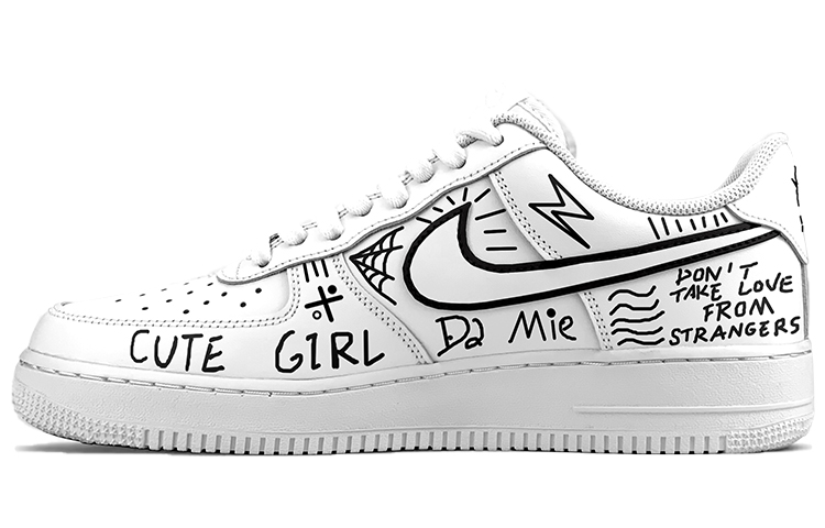 Shop ナイキ AF1 ロー LE "ラブレター" (Nike AF1 Low LE "Love Letter") DH2920-111(TeamY-手写的情话女款-)
