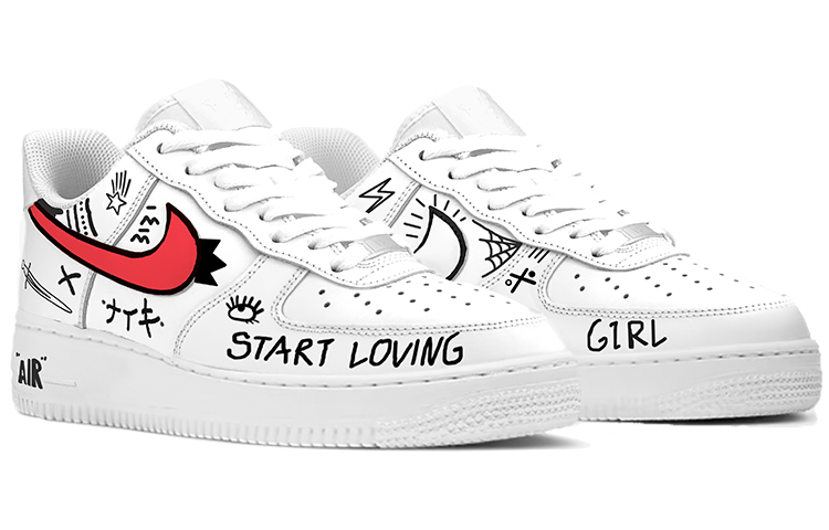 Purchase ナイキ AF1 ロー LE "ラブレター" (Nike AF1 Low LE "Love Letter") DH2920-111(TeamY-手写的情话女款-)