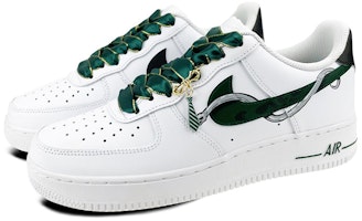 나이키 에어포스 1 로우 슬리데린 (커스텀) DH2920-111(Team叁-女款斯莱特林绿蛇) Lookbook 나이키 에어포스 1 로우 슬리데린 (커스텀) DH2920-111(Team叁-女款斯莱特林绿蛇)