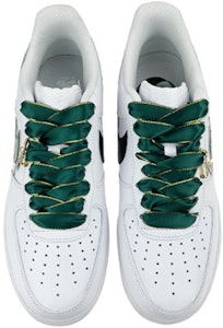 【定制球鞋】Nike Air Force 1 Low LE 哈利波特 霍格華茲學院 史萊哲林 蛇 低幫 板鞋 GS 白綠 Shop 【定制球鞋】Nike Air Force 1 Low LE 哈利波特 霍格華茲學院 史萊哲林 蛇 低幫 板鞋 GS 白綠