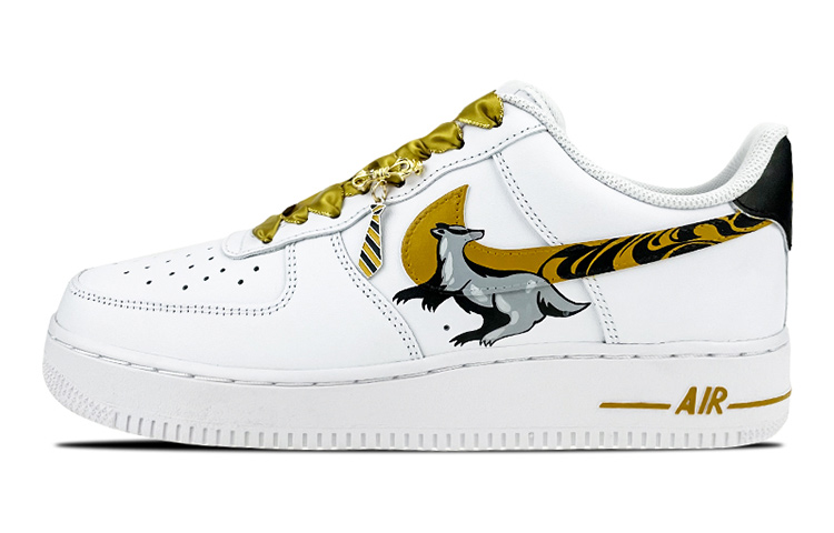 Buy [Kasut Custom] Nike Air Force 1 Low LE 'Badger Hufflepuff' DH2920-111(Team叁-女款赫奇帕奇黄獾)