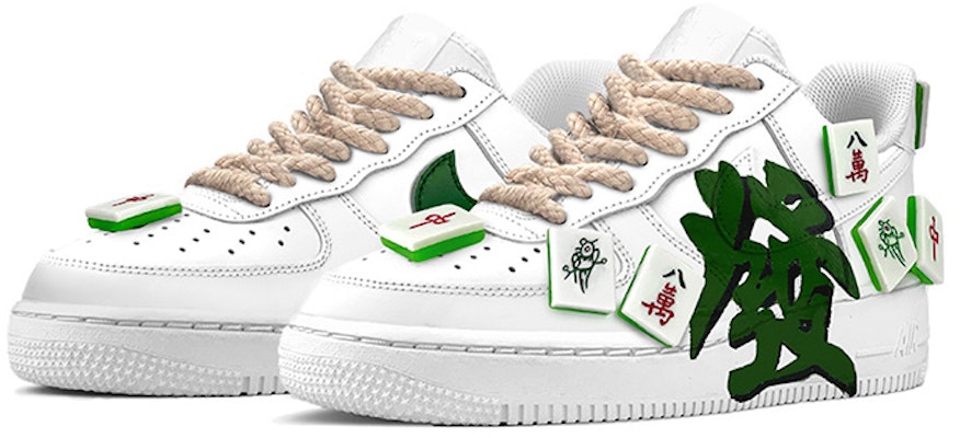 나이키 에어포스 1 로우 LE '마작 번영' (Nike Air Force 1 Low LE '마작 번영') DH2920-111(TeamY-女款發財鞋绿白) Lookbook 나이키 에어포스 1 로우 LE '마작 번영' (Nike Air Force 1 Low LE '마작 번영') DH2920-111(TeamY-女款發財鞋绿白)