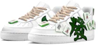 Lookbook 【定製球鞋】 Nike Air Force 1 Low LE 空軍一號 恭喜發財 麻將立體裝置"發"財鞋 國潮 手繪 情侶款 低幫 板鞋 GS 綠白