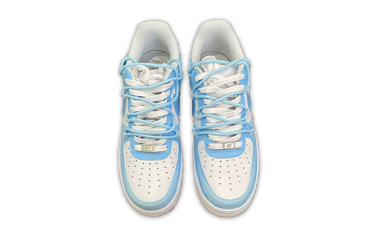 Purchase 【カスタムシューズ】ナイキ エア フォース 1 ロー LE『ノースカロライナ ブルー オーシャン スター』 DH2920-111(TeamD-女款海洋之心手绘涂鸦白蓝)