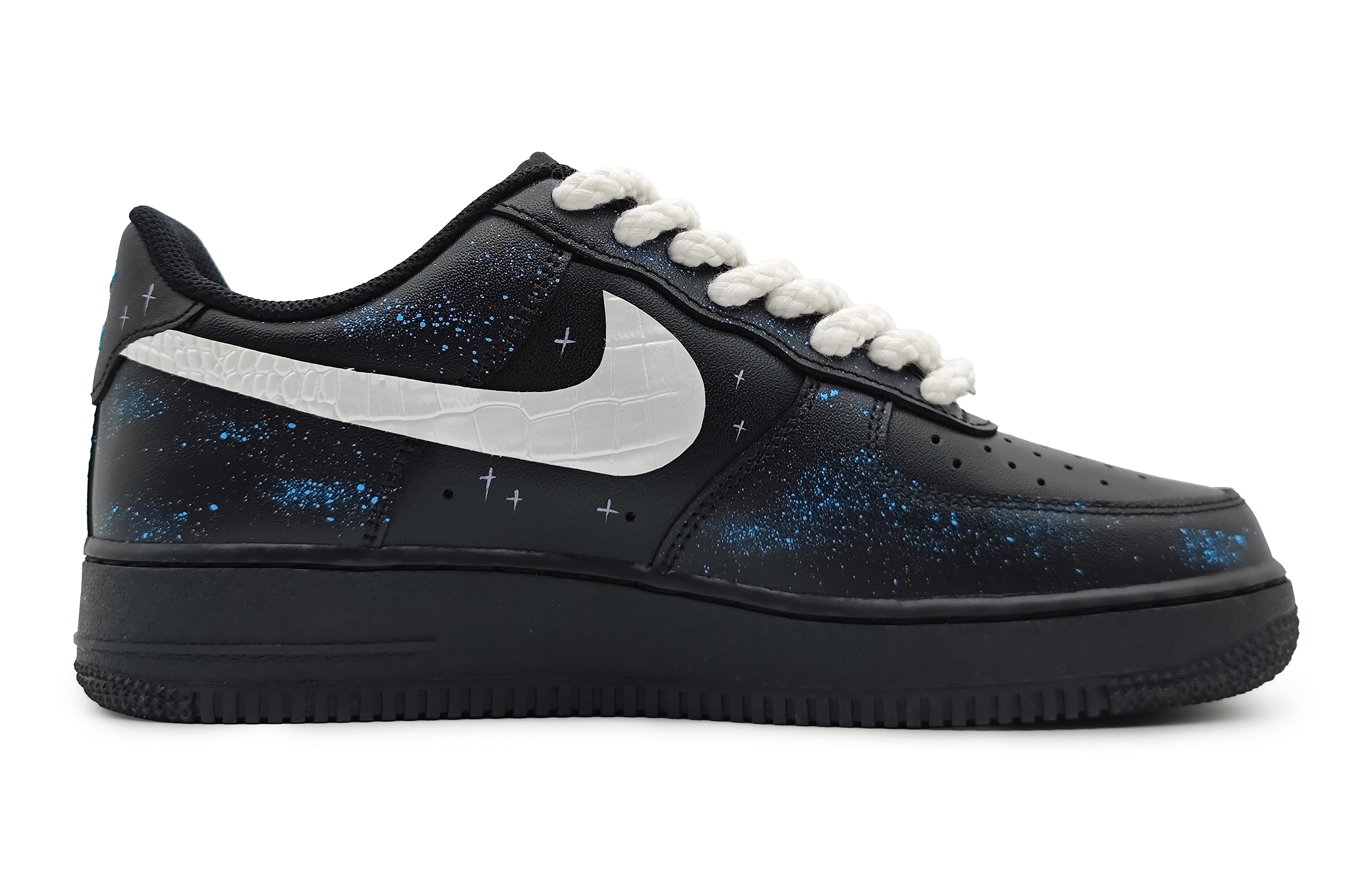 Order [Custom Shoes] Nike Air Force 1 Low LE 'North Star Blue-Black-Silver'