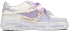 Order 【客製化球鞋】Nike Air Force 1 Low LE 空軍一號 珍珠鬱金香 小香風 法式 夢幻 甜酷風 禮物 低筒 板鞋 GS 白紫