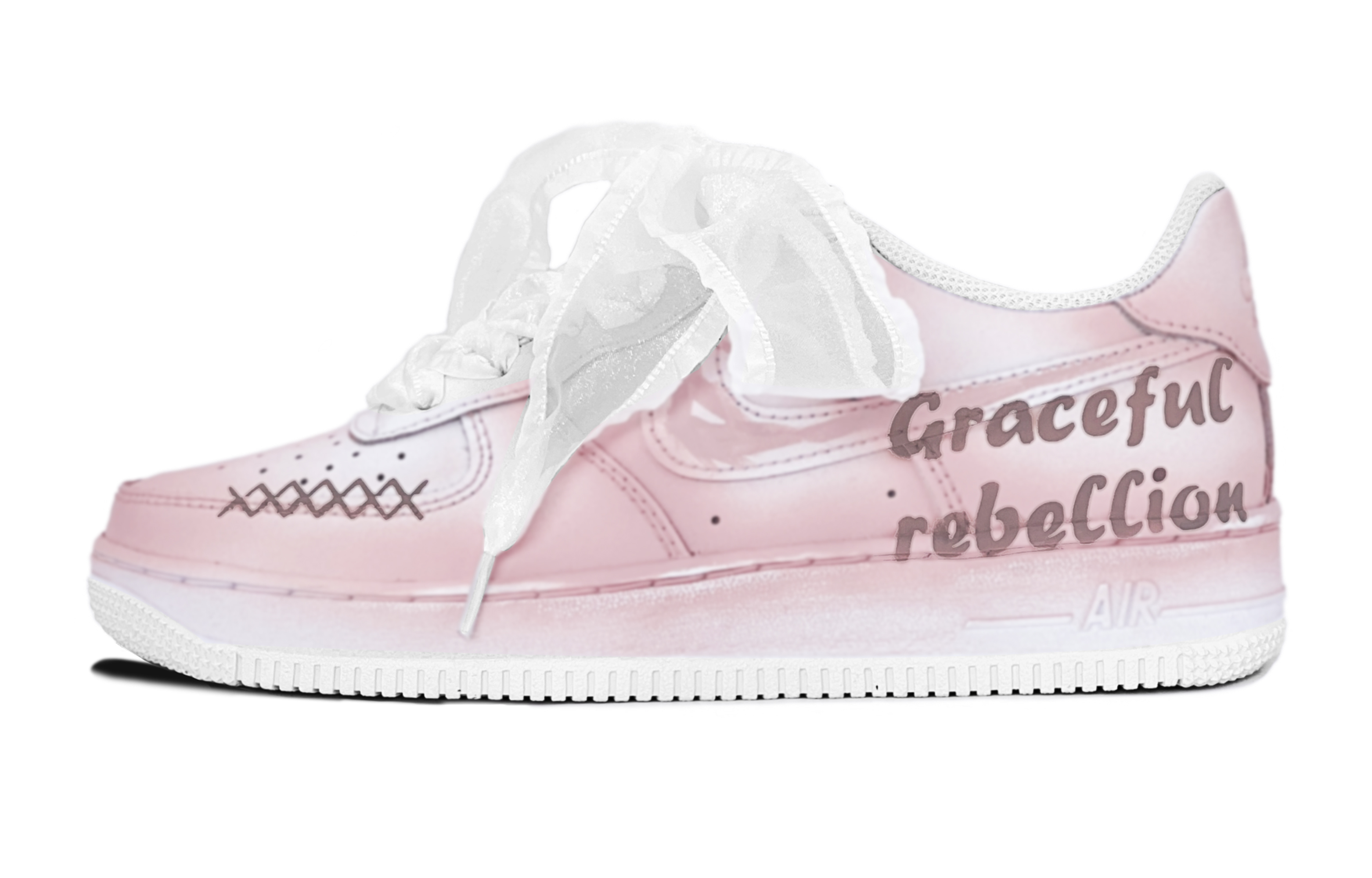 Buy ナイキ AF1 LE ピンク白 エレガンス反逆 (Nike AF1 LE Pink White Elegance Hangyaku) DH2920-111(TeamS-梦幻粉白涂鸦)