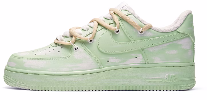 custom-shoes-nike-air-force-1-low-le-psychedelic-green-custom