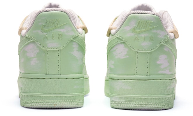 【定制球鞋】Nike Air Force 1 Low LE 空軍一號 迷幻綠 手繪噴繪 特殊鞋盒 低幫 板鞋 GS 白綠 Shop 【定制球鞋】Nike Air Force 1 Low LE 空軍一號 迷幻綠 手繪噴繪 特殊鞋盒 低幫 板鞋 GS 白綠