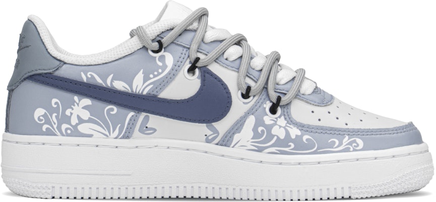 【定制球鞋】 Nike Air Force 1 Low LE 空軍一號 復古女孩 特殊禮盒 手繪噴繪 印花圖案 低幫 板鞋 GS 藍紫 Order 【定制球鞋】 Nike Air Force 1 Low LE 空軍一號 復古女孩 特殊禮盒 手繪噴繪 印花圖案 低幫 板鞋 GS 藍紫