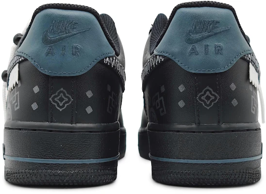 【定制球鞋】Nike Air Force 1 Low LE 絲綢之路 中式紋理 掛繩可拆卸 國風 低幫 板鞋 GS 黑銀 Purchase 【定制球鞋】Nike Air Force 1 Low LE 絲綢之路 中式紋理 掛繩可拆卸 國風 低幫 板鞋 GS 黑銀