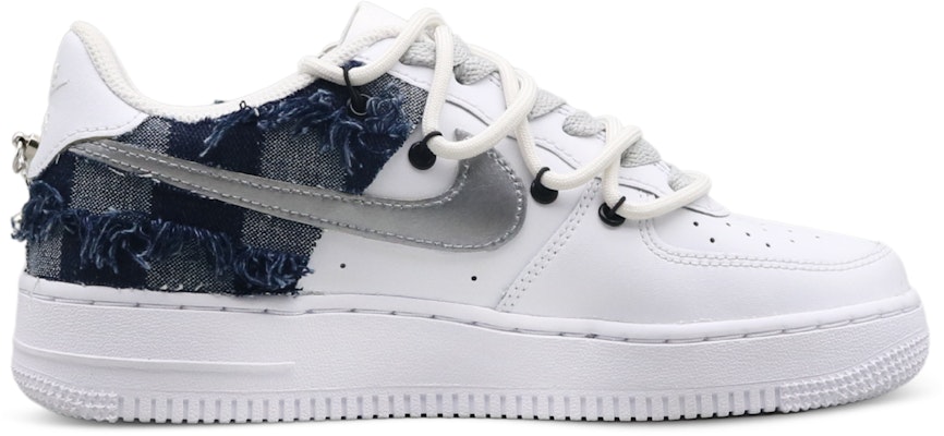 【カスタムシューズ】ナイキ エアフォース1 ローLE 'シルバーチェーン ハイストリート デニム' DH2920-111(Team8-女款高街牛仔银色) Order 【カスタムシューズ】ナイキ エアフォース1 ローLE 'シルバーチェーン ハイストリート デニム' DH2920-111(Team8-女款高街牛仔银色)