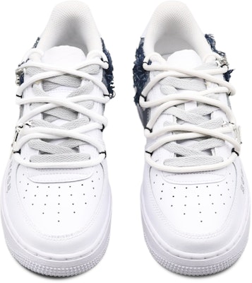 【カスタムシューズ】ナイキ エアフォース1 ローLE 'シルバーチェーン ハイストリート デニム' DH2920-111(Team8-女款高街牛仔银色) Shop 【カスタムシューズ】ナイキ エアフォース1 ローLE 'シルバーチェーン ハイストリート デニム' DH2920-111(Team8-女款高街牛仔银色)