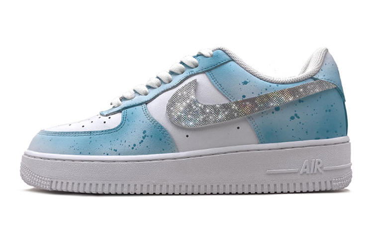 Buy Zapatillas Nike Air Force 1 Low LE 'Pintura Salpicada Azul Blanco' DH2920-111(TeamS-女款夏日炫彩钩)