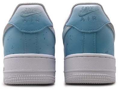 【定制球鞋】Nike Air Force 1 Low LE (GS) 空軍一號 改色定制 潑墨設計 炫彩鉤 清涼夏日 低幫 板鞋 藍白 Shop 【定制球鞋】Nike Air Force 1 Low LE (GS) 空軍一號 改色定制 潑墨設計 炫彩鉤 清涼夏日 低幫 板鞋 藍白
