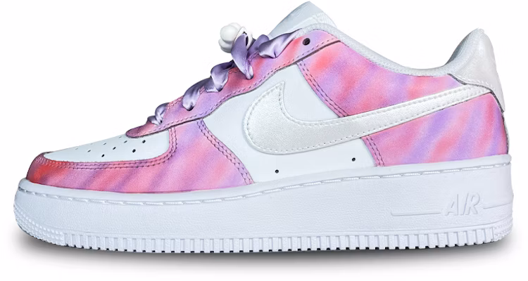 【定製球鞋】 Nike Air Force 1 Low LE 空軍一號 情人節 水彩 糖果 夢幻漸變 幻彩 低幫 板鞋 GS 粉紫 Buy 【定製球鞋】 Nike Air Force 1 Low LE 空軍一號 情人節 水彩 糖果 夢幻漸變 幻彩 低幫 板鞋 GS 粉紫