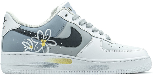 【定制球鞋】 Nike Air Force 1 Low LE FZBB 白色雛菊 特殊禮盒 低幫 板鞋 GS 藍色 Order 【定制球鞋】 Nike Air Force 1 Low LE FZBB 白色雛菊 特殊禮盒 低幫 板鞋 GS 藍色