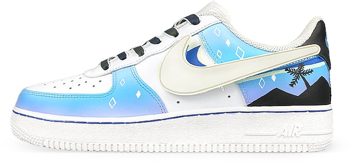 custom-shoes-nike-air-force-1-low-le-white-blue-cyberpunk-led-swoosh-with-glow-in-the-dark-palm-trees