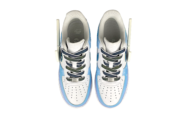 Purchase 나이키 에어포스1 LE 화이트 블루 '사이버펑크 야광 야자수' (LED 스우시) DH2920-111(Team叁-女LED夜光椰树)