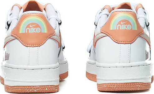 【定製球鞋】Nike Air Force 1 Low LV8 流星兔幾 經典休閒 低筒 板鞋 GS 白橙 Purchase 【定製球鞋】Nike Air Force 1 Low LV8 流星兔幾 經典休閒 低筒 板鞋 GS 白橙