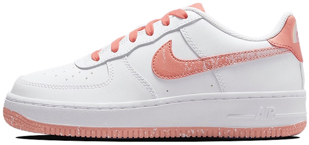 【定製球鞋】Nike Air Force 1 Low LV8 流星兔幾 經典休閒 低筒 板鞋 GS 白橙 Sizing 【定製球鞋】Nike Air Force 1 Low LV8 流星兔幾 經典休閒 低筒 板鞋 GS 白橙