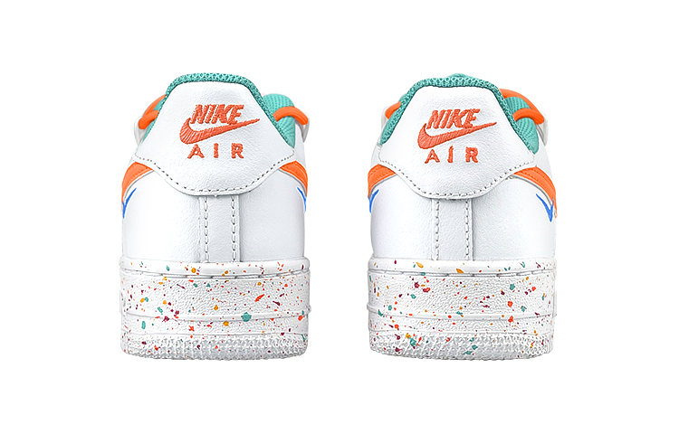 Purchase [定制鞋] 耐克Air Force 1低帮LV8‘三重橙色泼溅’ FD4626-181(Team叁-女蓝橙鞋带SBOX)