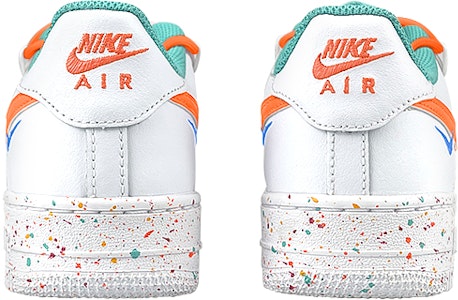 【定制球鞋】 Nike Air Force 1 Low Lv8 三勾 解構 禮盒襪子 活力橙 潑墨 低幫 板鞋 GS 白橙 Purchase 【定制球鞋】 Nike Air Force 1 Low Lv8 三勾 解構 禮盒襪子 活力橙 潑墨 低幫 板鞋 GS 白橙