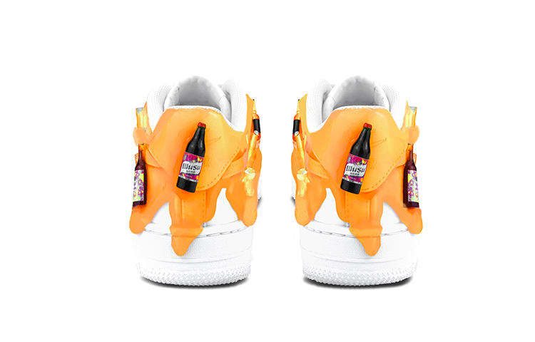 Details for 【客製球鞋】 Nike Air Force 1 Low 美食主題 情侶款 啤酒熱浪 休閒 低筒 板鞋 男女同款 橘白