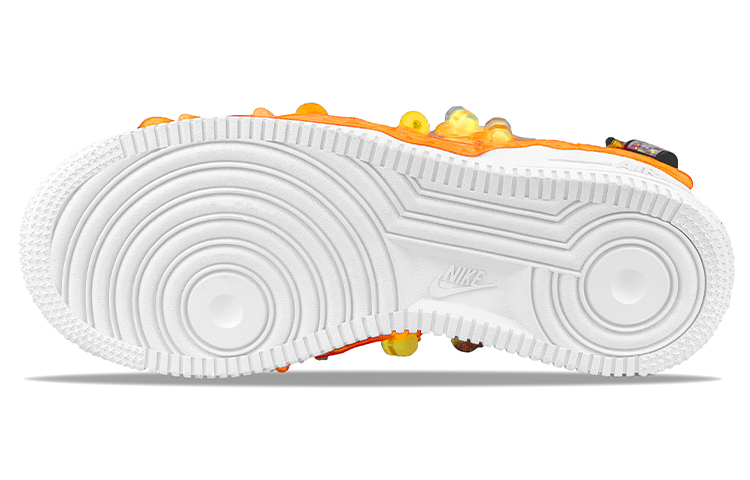 Sizing 【客製球鞋】 Nike Air Force 1 Low 美食主題 情侶款 啤酒熱浪 休閒 低筒 板鞋 男女同款 橘白