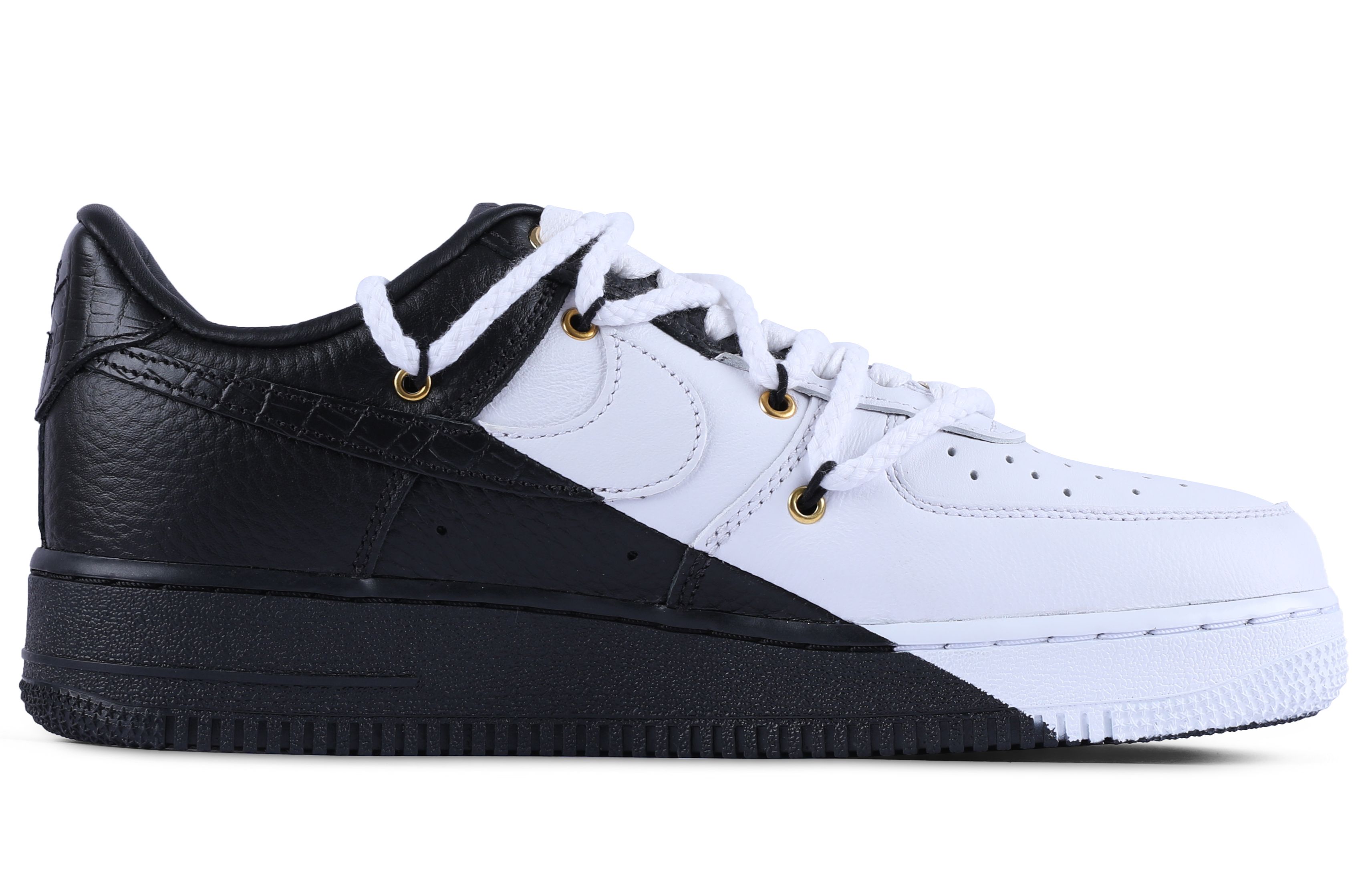 Order [Kasut Tersuai] Nike Air Force 1 Rendah Premium 'Samurai Hitam' DX6034-001(TEAM55-疤面煞星一S-BOX)