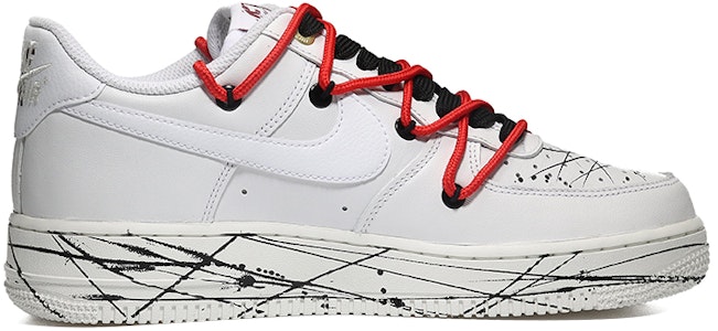 ナイキ エアフォース1 ローPRM "スペックルホワイト" (カスタム) DQ7664-100(Team10-泼墨QD) Order ナイキ エアフォース1 ローPRM "スペックルホワイト" (カスタム) DQ7664-100(Team10-泼墨QD)