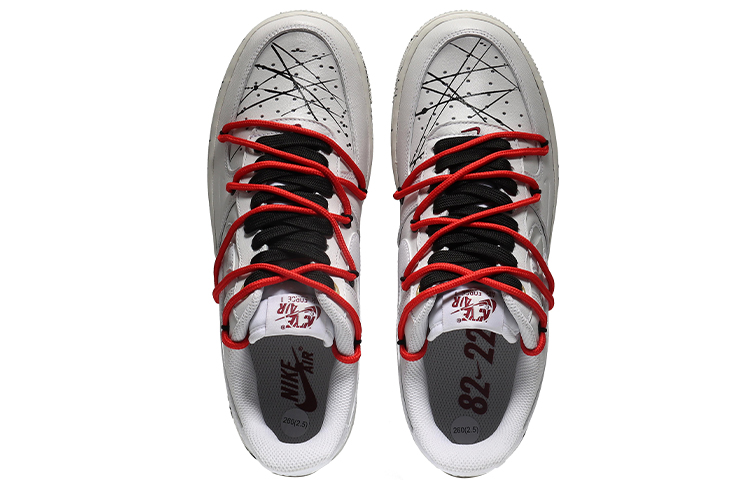 Shop ナイキ エアフォース1 ローPRM "スペックルホワイト" (カスタム) DQ7664-100(Team10-泼墨QD)