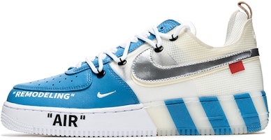 【客製化球鞋】Nike Air Force 1 Low React 野鶴製造 可刮鞋底 解構雙鞋帶 藍色藝術館 低筒 板鞋 男女同款 白藍 Buy 【客製化球鞋】Nike Air Force 1 Low React 野鶴製造 可刮鞋底 解構雙鞋帶 藍色藝術館 低筒 板鞋 男女同款 白藍