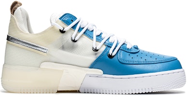 【客製化球鞋】Nike Air Force 1 Low React 野鶴製造 可刮鞋底 解構雙鞋帶 藍色藝術館 低筒 板鞋 男女同款 白藍 Order 【客製化球鞋】Nike Air Force 1 Low React 野鶴製造 可刮鞋底 解構雙鞋帶 藍色藝術館 低筒 板鞋 男女同款 白藍