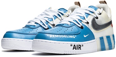 【客製化球鞋】Nike Air Force 1 Low React 野鶴製造 可刮鞋底 解構雙鞋帶 藍色藝術館 低筒 板鞋 男女同款 白藍 Lookbook 【客製化球鞋】Nike Air Force 1 Low React 野鶴製造 可刮鞋底 解構雙鞋帶 藍色藝術館 低筒 板鞋 男女同款 白藍