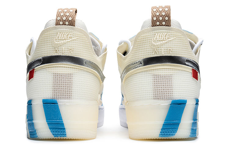 Purchase 【客製化球鞋】Nike Air Force 1 Low React 野鶴製造 可刮鞋底 解構雙鞋帶 藍色藝術館 低筒 板鞋 男女同款 白藍