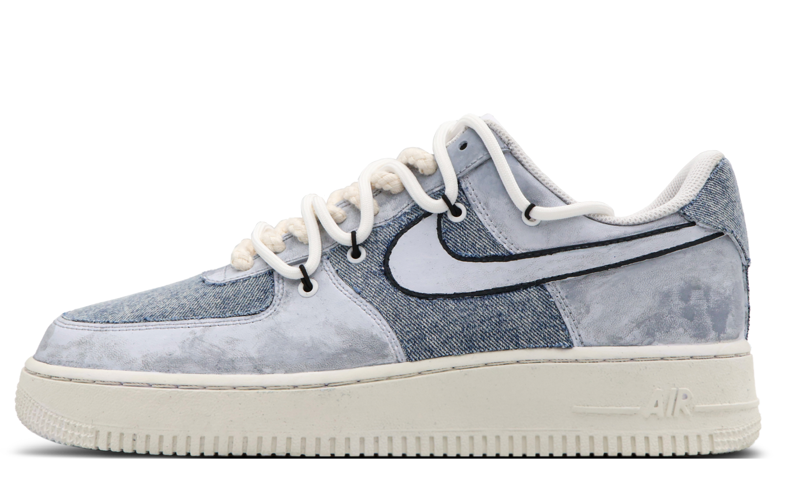 Buy [Sepatu Kustom] Nike Air Force 1 Low Retro 'Abu-abu Biru' CW2288-111(Team53-男款半岛野S-BOX)