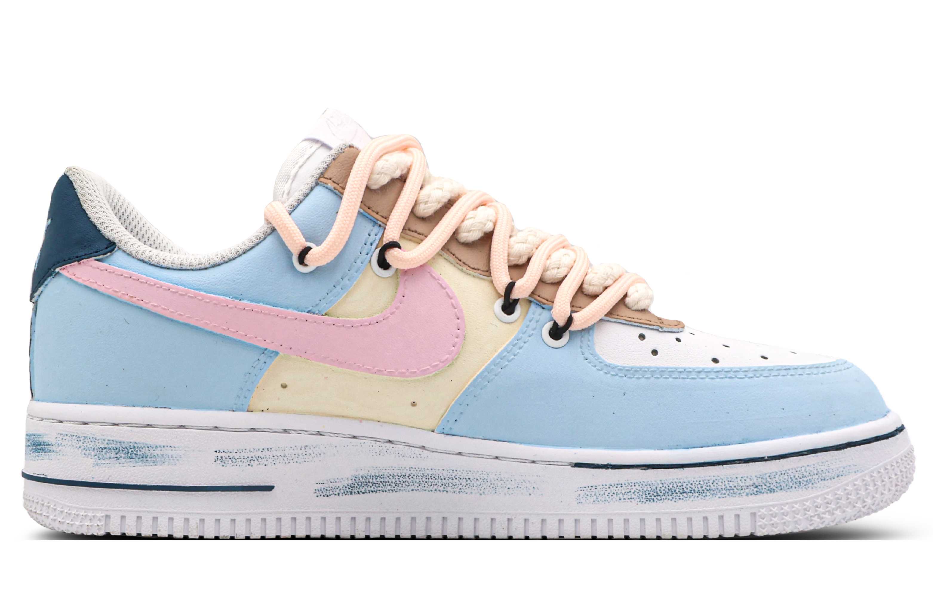 Order [Sneakers Custom] Nike Air Force 1 Low Retro 'Sweet Summer Ocean' CW2288-111(Team53-男款甜禧海岸S-BOX)