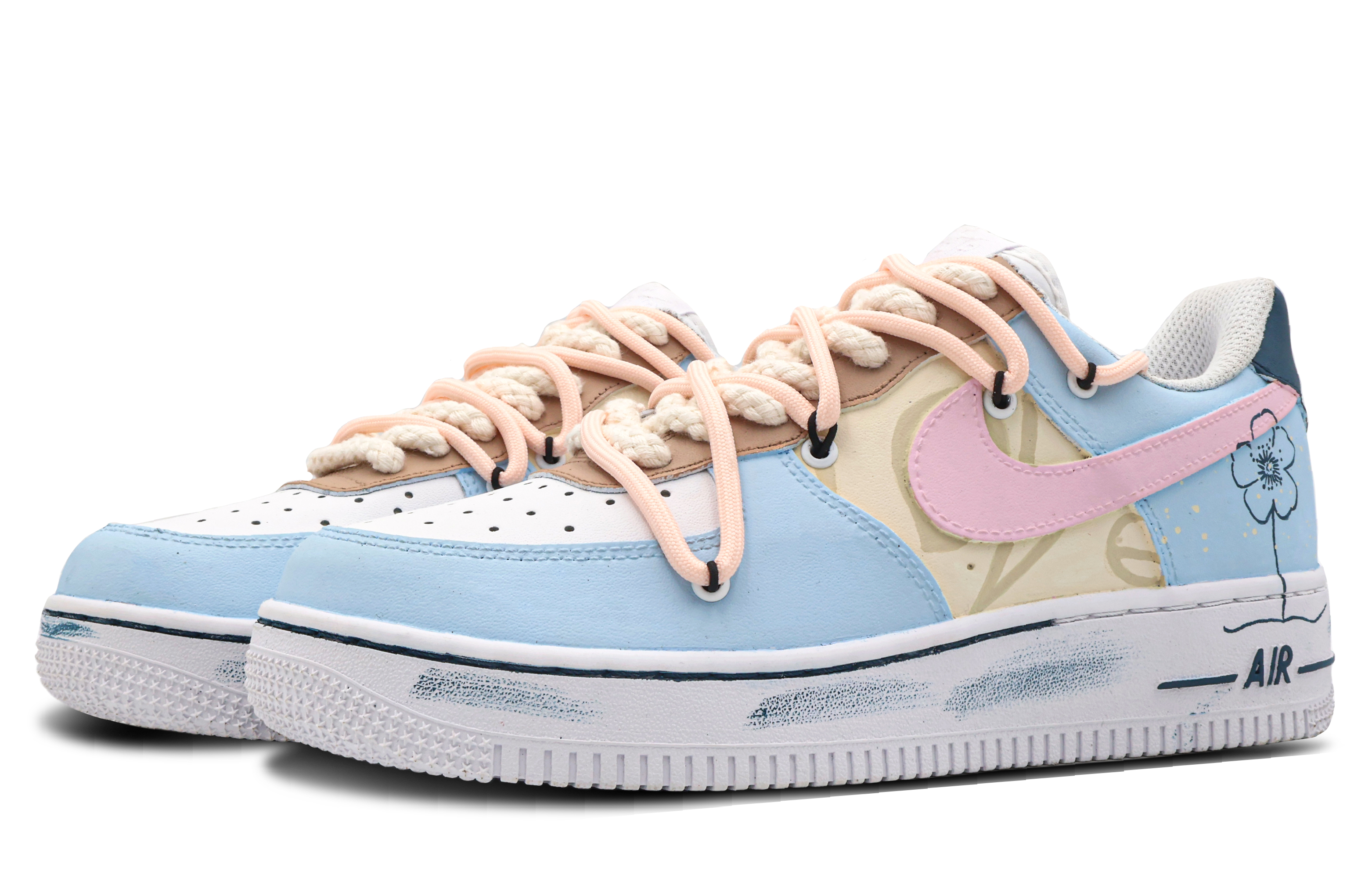 Lookbook [Sneakers Custom] Nike Air Force 1 Low Retro 'Sweet Summer Ocean' CW2288-111(Team53-男款甜禧海岸S-BOX)