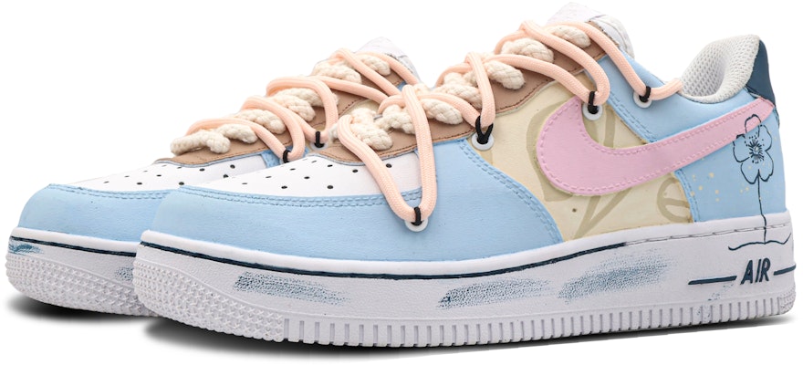 【定制球鞋】Nike Air Force 1 Low Retro 甜禧海岸 甜蜜夏日 低幫 板鞋 男款 藍粉 Lookbook 【定制球鞋】Nike Air Force 1 Low Retro 甜禧海岸 甜蜜夏日 低幫 板鞋 男款 藍粉