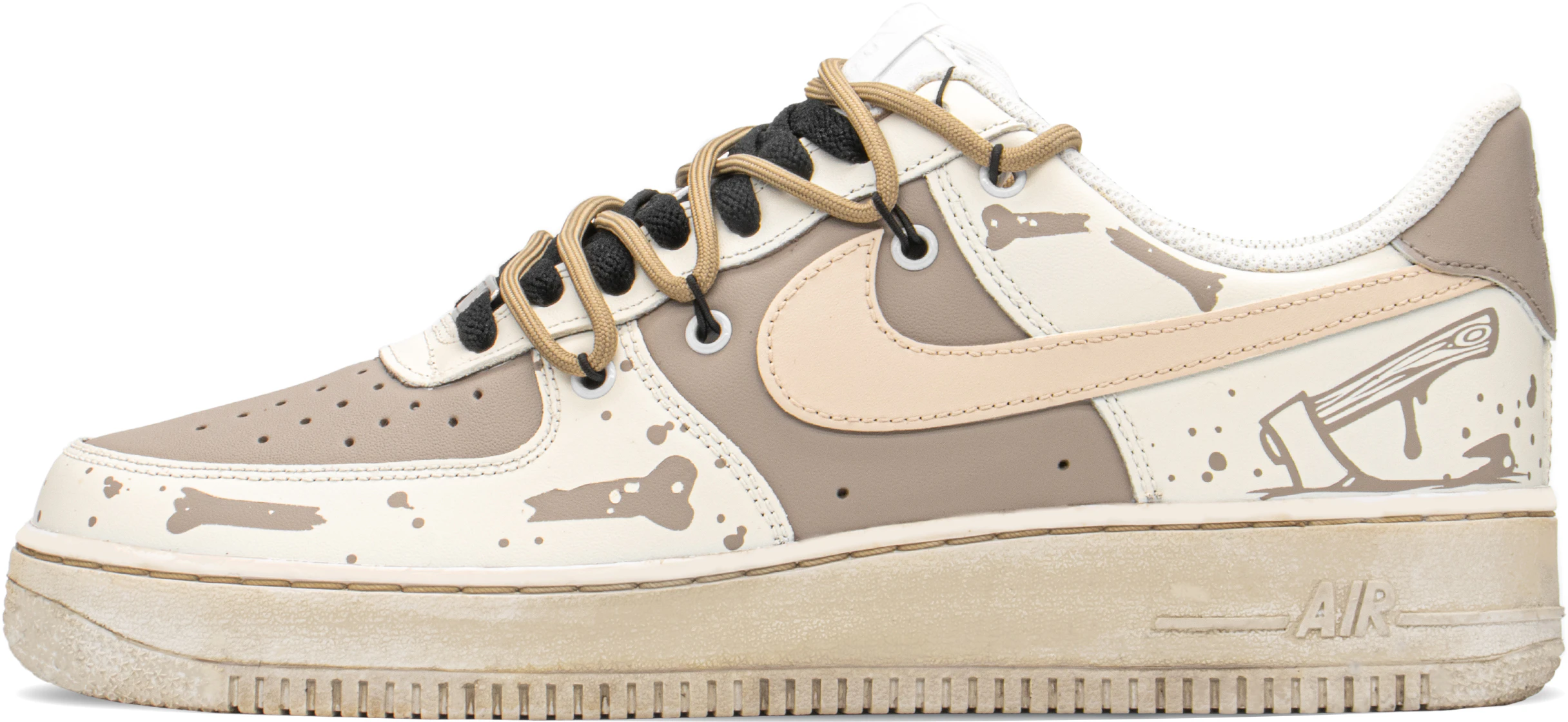 custom-shoes-nike-air-force-1-low-special-box-deconstructed-graffiti-bone-khaki-brown