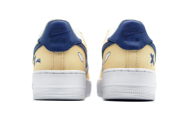 Shop [Sepatu Kustom] Nike Air Force 1 Low Kuning Biru Hijau 'Summer Beach Splash' CW2288-111(TeamR-男款拼色溅水蓝黄红)