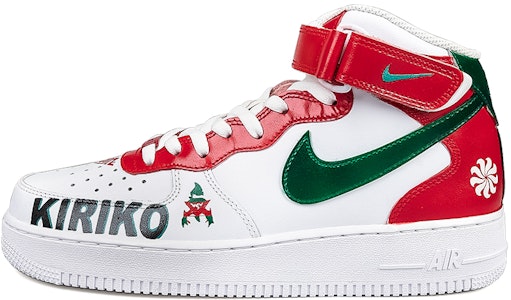 나이키 에어포스 1 미드 '07 커스텀 '화이트 레드 그린' CW2289-111(TeamNine-雾子) Buy 나이키 에어포스 1 미드 '07 커스텀 '화이트 레드 그린' CW2289-111(TeamNine-雾子)