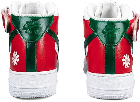 Sepatu Nike Air Force 1 Mid '07 'Putih Merah Hijau' Kustom CW2289-111(TeamNine-雾子) Shop Sepatu Nike Air Force 1 Mid '07 'Putih Merah Hijau' Kustom CW2289-111(TeamNine-雾子)