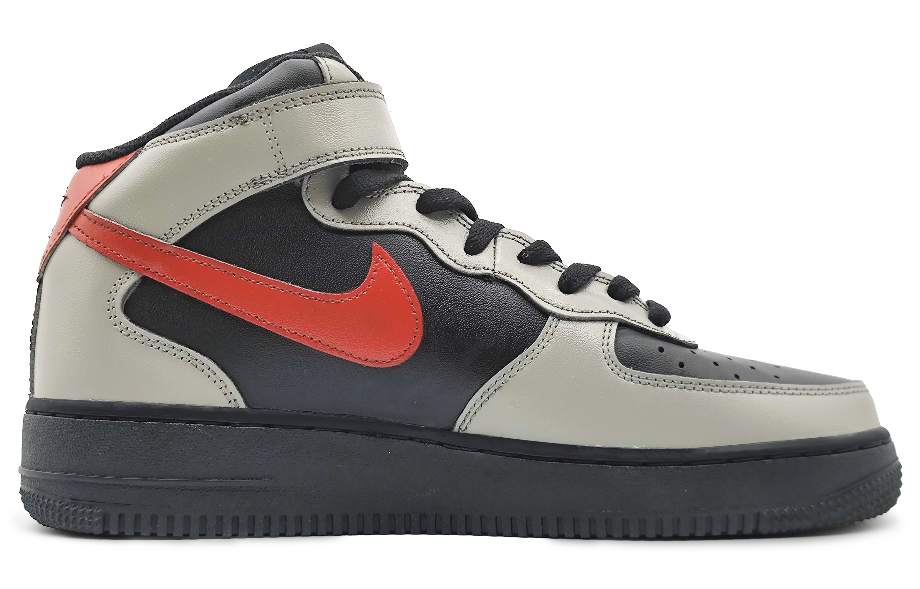 Lookbook [定制鞋] 耐克空军1号中帮 '黑色武士绷带' CW2289-001-485244