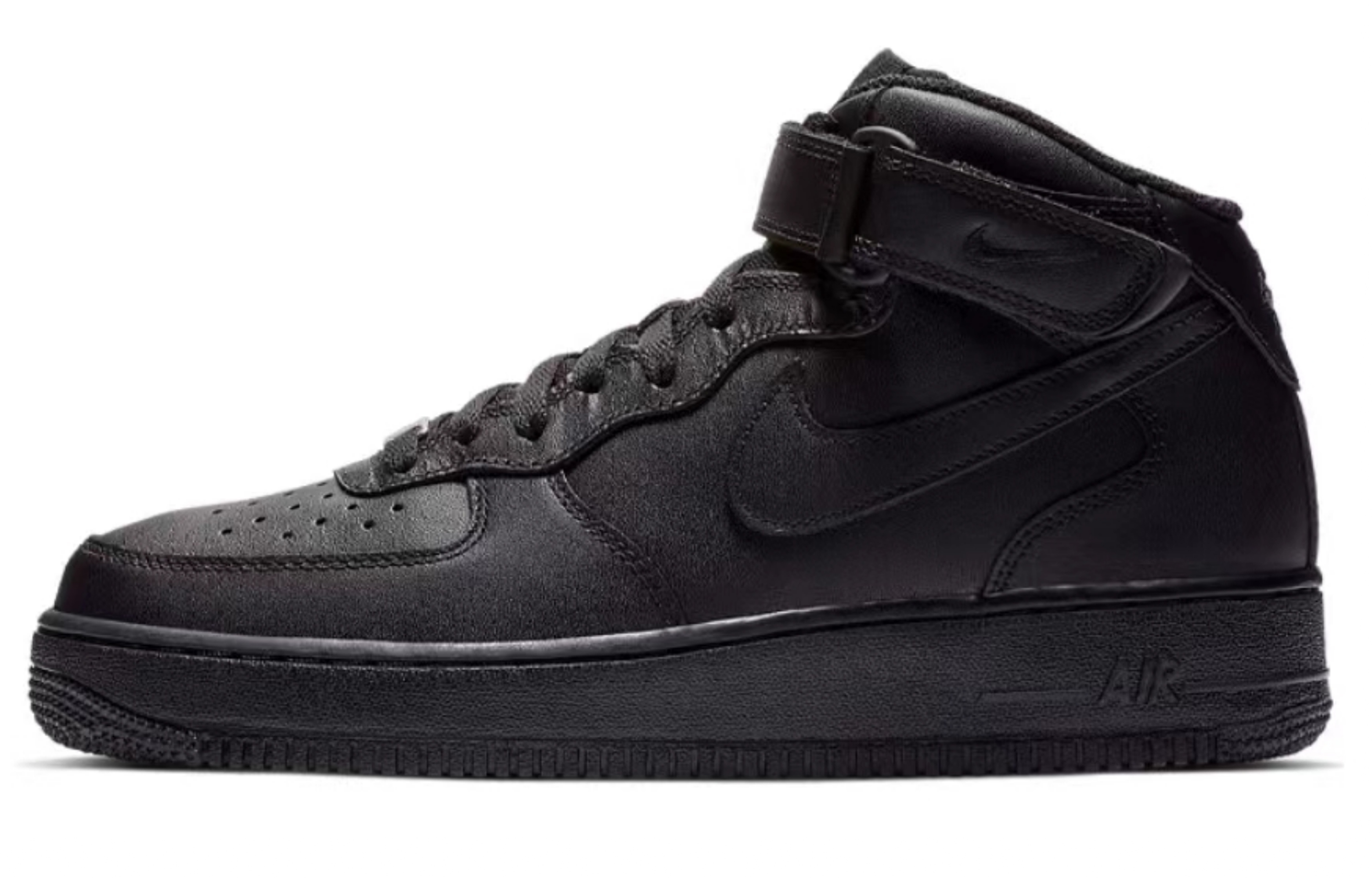 Cheap [定制鞋] 耐克空军1号中帮 '黑色武士绷带' CW2289-001-485244
