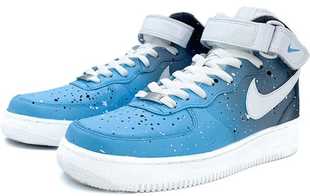 나이키 에어포스1 미드 '블루블랙 갤럭시 그라데이션' (Nike AF1 미드 '블루블랙 갤럭시 그라') CW2289-111(Team91-蓝黑渐变A012) Lookbook 나이키 에어포스1 미드 '블루블랙 갤럭시 그라데이션' (Nike AF1 미드 '블루블랙 갤럭시 그라') CW2289-111(Team91-蓝黑渐变A012)